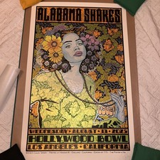 2025 Alabama Shakes Poster – Chuck Sperry – Hollywood Bowl LA – 21x33 (S/N) AE