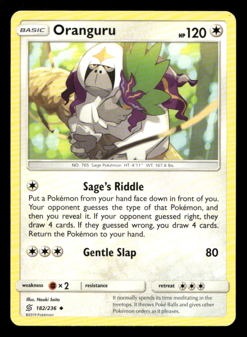 Oranguru 182/236 Unified Minds NM/M Pokemon