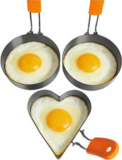 3Pack Stainless Steel Egg Rings for Frying Eggs