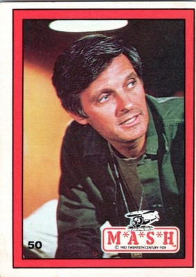 MASH 1982 TV Show Donruss Card M*A*S*H Comedy #50 Hawkeye Alda 1J12