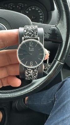 armbanduhr icewatch glitzer auf schwarz chic modern Original