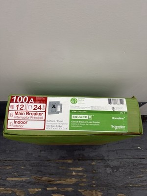 Schneider Electric HOM1224M100PC Main Breaker - Grey