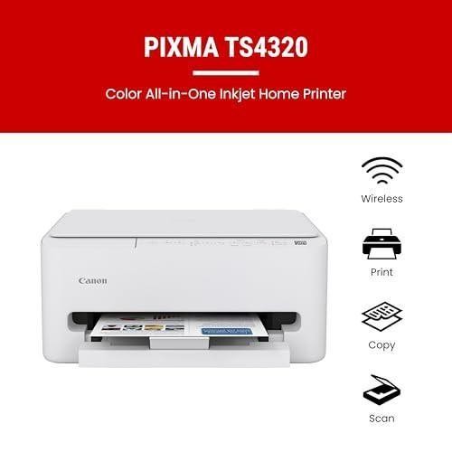 Wireless Color Inkjet Printer for Duplex Printing, White – Cost Efficient Home P - Afbeelding 10 van 10
