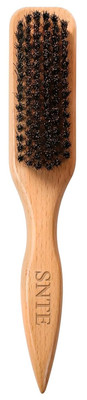 Boar Bristle Slick Back Hair Brush - Smooths Flyaways, Frizz Control - Soft Smoo