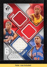 2009-10 SP Game Used 6 Star Swatches /99 Daniel Gibson Wilson Chandler 2d0