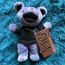 Liquid Blue Grateful Dead Jerry Garcia Beanbag Plush Bear 1998 MPN 02225