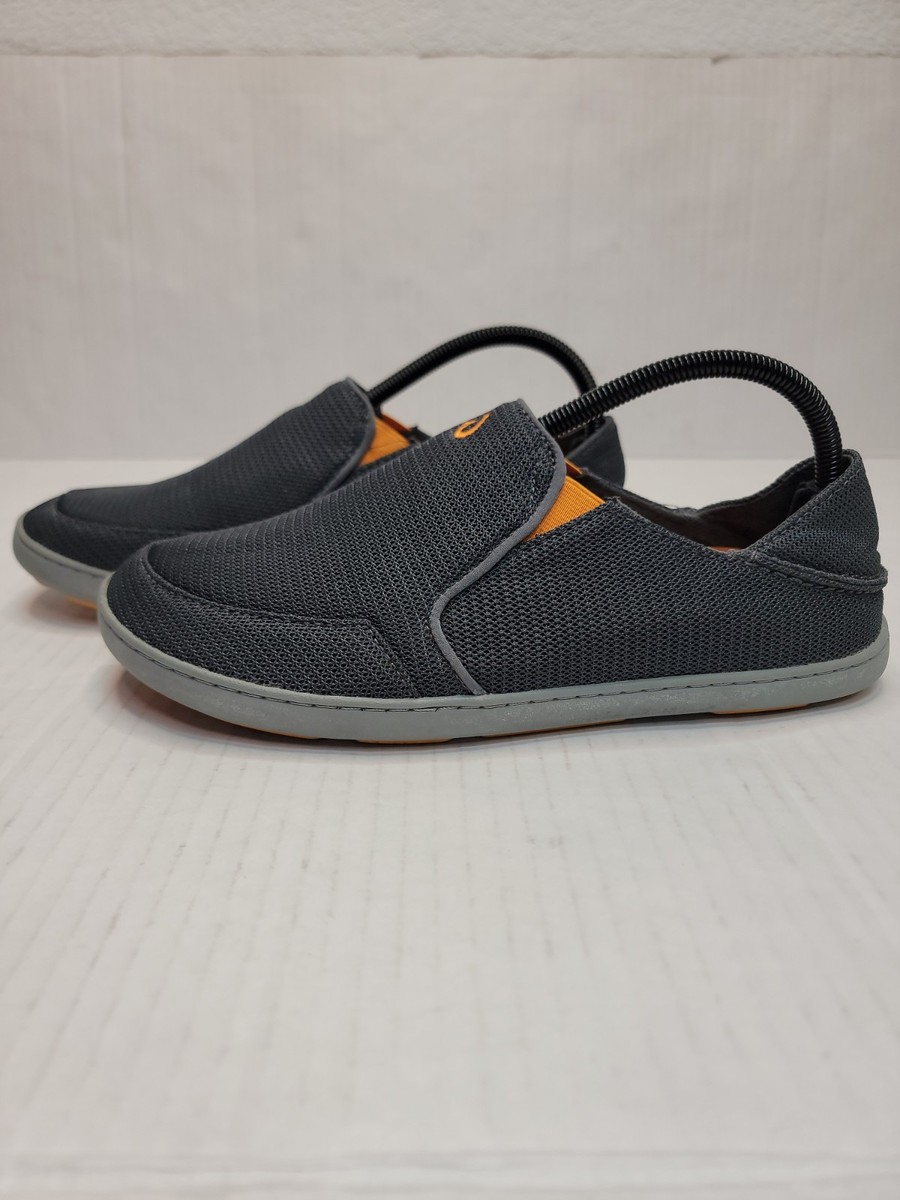 OluKai Nohea Mesh Slip On Shoes Mens 9 Grey Sneakers Summer Beach Coastal Olukai Nohea Mesh Slip On Grey Casual Beach Loafer Sneakers  main image 3