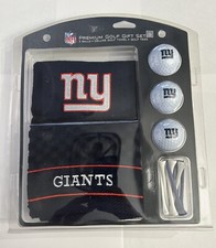 Authentic New York Giants NFL Premium Team Golf Gift Set Balls Deluxe Towel Tees