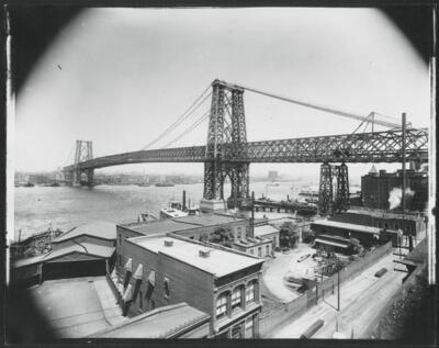 Manhattan NY the Williamsburg Bridge Historic ca 1900 Old Photo