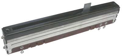 100mm Stereo Fader, Stereo Schieberegler,  10k lin. / 100k log.