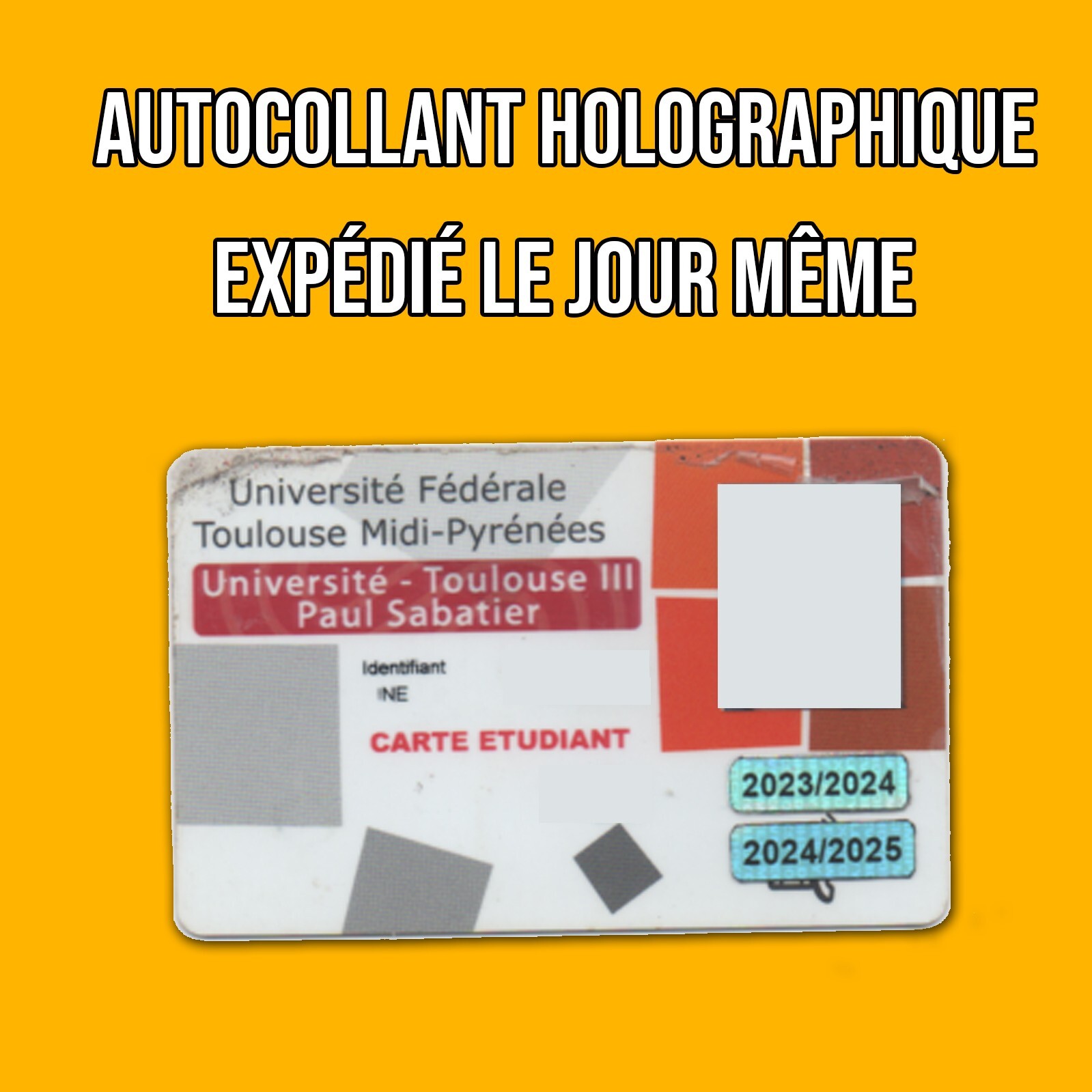 2024 2025 Student Card Sticker Student Card Sticker Sticker