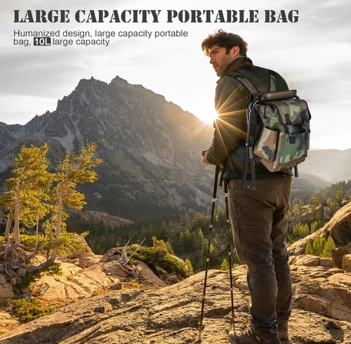 Folding Camping Chair Stool Fabric Waterproof Fishing Tackle Seat Table Bag - Picture 2 of 20