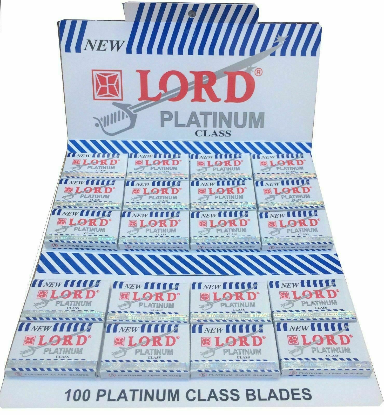 100 NEW Lord Double edge safety razor blades platinum class | eBay