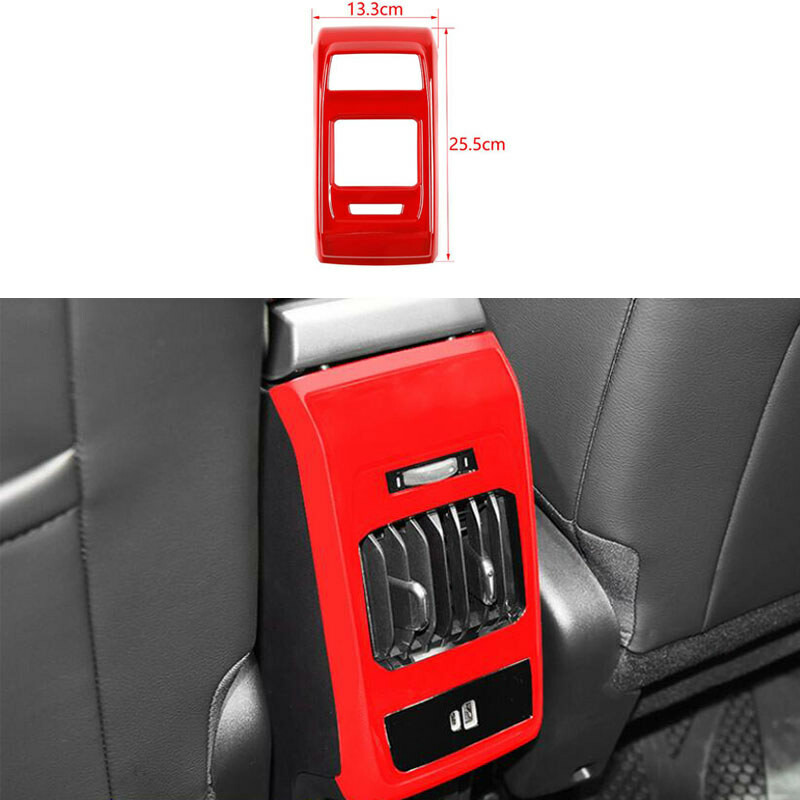 ABS red rear air vent trim panel for 2021-2022 Jeep Compass