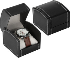 Luxury Single Watch Gift Box with Removable Pillow, PU Leather Single Watch Case