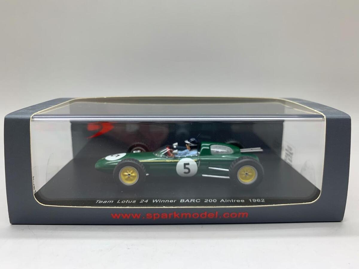 SPARK TEAM LOTUS 24 WINNER BARC 200 AINTREE 1962 JIM CLARK SPARK TEAM LOTUS 24 WINNER BARC 200 AINTREE 1962 JIM CLARK
