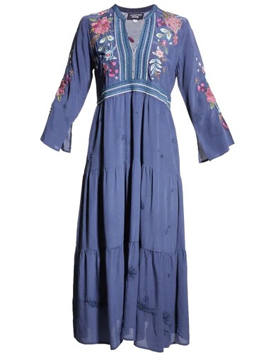 NWT RETROFETE TERYN SILK CHIFFON FLORAL MAXI XS | eBay