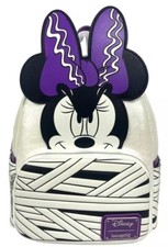 NWT Exclusive Loungefly Disney GITD Bride of Frankenstein Minnie Mini Backpack