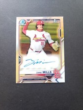 ZANE MILLS 2021 Bowman Draft Chrome Autograph #CDA-ZM Rookie 1st RC AUTO
