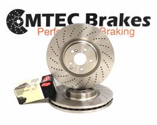 Mercedes C63 AMG C204 11-16 Vordere Bremsscheiben Gelocht & Delphi Bel&auml;ge 360mm