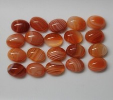 Red Banded Agate 8x6mm, 10x8mm, 12x10mm, 14x10mm, 16x12mm Cabochons Gemstone s 