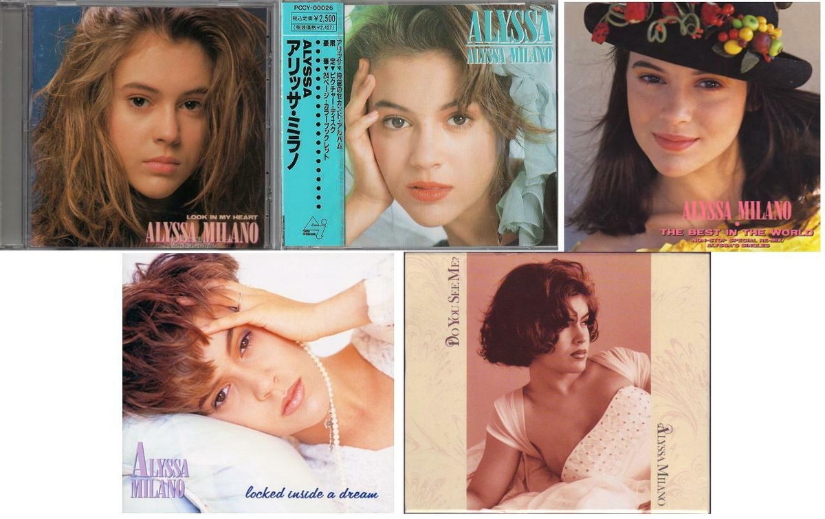 ALYSSA MILANO 5 CD LOT JAPAN Do you see me Look in my heart Locked