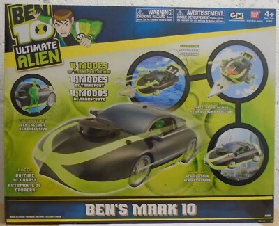 Ben 10 Ultimate Alien Ben's Mark 10 Car Racer Submarine Hovercraft Jet 4'' SEALED