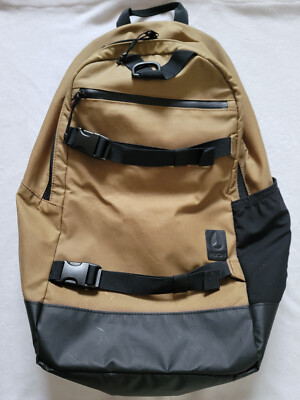 Nixon Ransack Backpack Skateboard Laptop Bag Khaki/Brown and Black