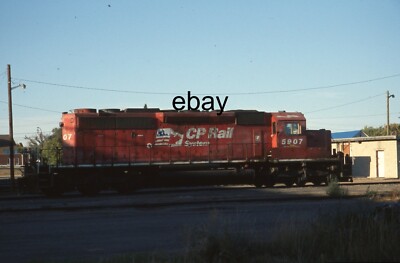 35mm Eisenbahn Dia - American Diesellok CP Rail 5907 @ Swift Current, USA