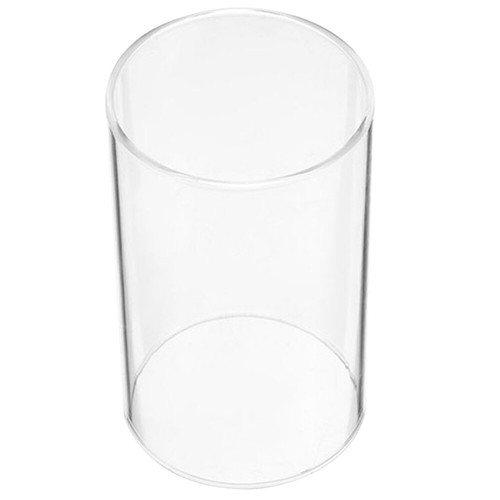 Simple Cylinder Clear Glass Candle Cover For Home And Events 6X10cm