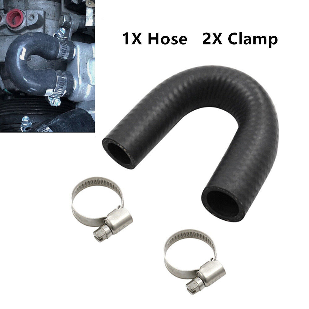 lauleax1　1 Black Heater Core Bypass Hose Coolant with Clamp Fit For LS1 LSX