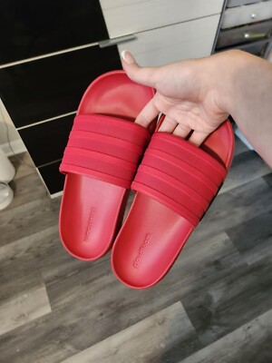 Adidas Racer TR Cloudfoam Slides Red Men’s size