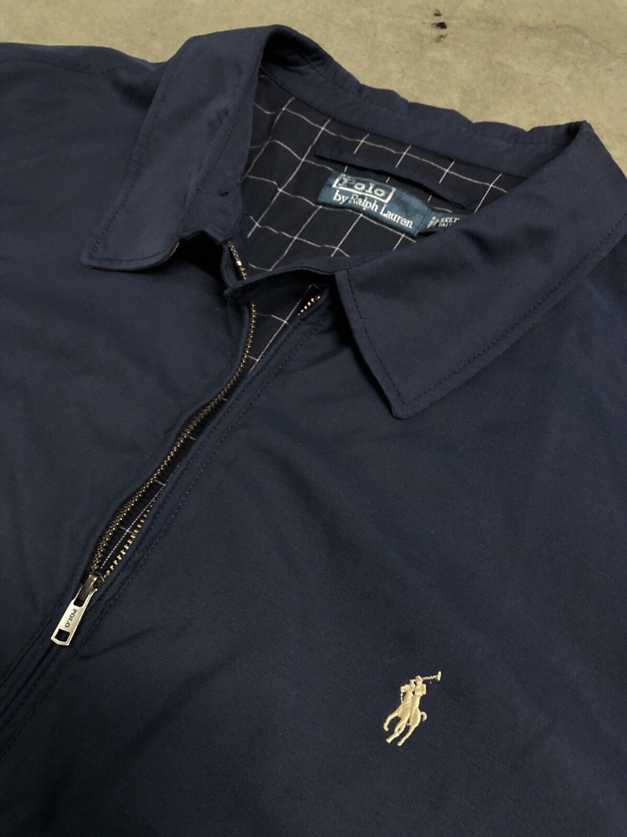 Vintage Polo Ralph Lauren Fabric Lined Harrington Jacket Men's 3XL