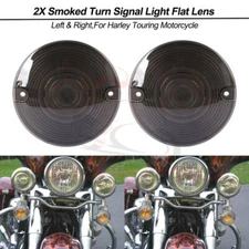 Smoke Turn Signal Light Cover Lens Fit for Harley Electra Road King Touring