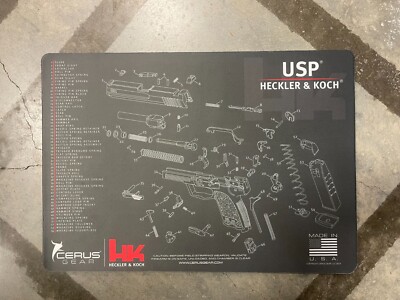 Heckler & Koch HK USP Cerus Gear Gun Cleaning Mat - 12'' x 17'' - (BFC-170)