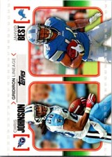 2010 Topps #GL-JB Chris Johnson / Jahvid Best Gridiron Lineage