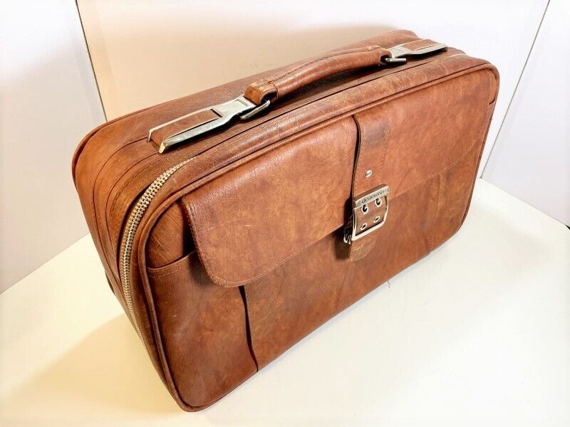 Rare 70s Samsonite Sonora Vintage Leather Suitcase Rare 70s Samsonite Sonora Vintage Leather Suitcase