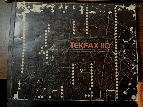 Electronic Technician TEKFAX 110 TV Schematics Diagrams 1970 Vintage USA