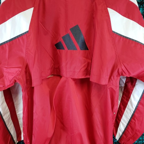 VINTAGE ADIDAS MENS LONG SLEEVE FULL ZIP WINDBREAKER WARM UP JACKET SZ. M NWT - Picture 6 of 9