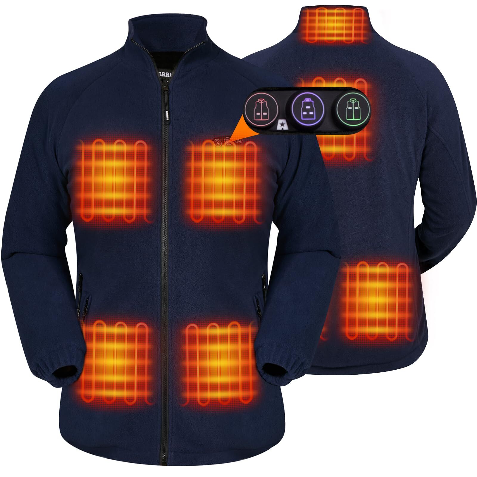 Arris ARRIS Women`s Heated Fleece Jacket with Battery, Electric Heating
