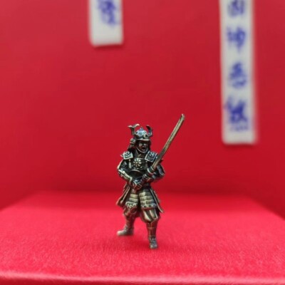 copper bonsai suiseki micro landscape decoration：samurai 2