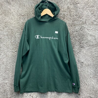 Champion Hoodie Dark Green Hoodie Vintage Champion Reverse Weave