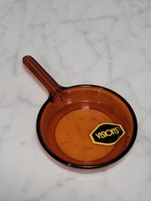 Corning Ware Visions Toy Plastic Amber Frying Pan w/ Sticker Chilton Childs Mini