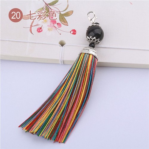5X Large Silky Tassels Key Set Sewing Trim 11cm Long Bead Cushion Curtain Craft1 - Picture 34 of 35