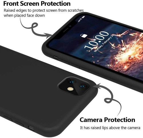 Schutzhülle für iPhone 13 12 Pro Max Mini Silikon Case Transparent Cover + Glas - Bild 98 von 116