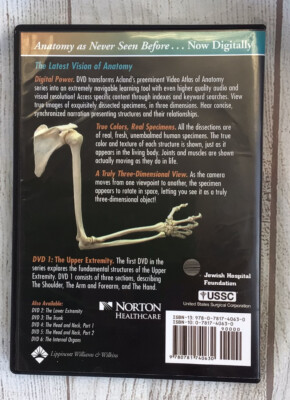 Human Anatomy Disc 1 The Upper Extremity by Robert Acland 2003 DVD