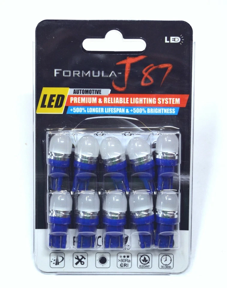 LED 5050 Light Blue 10000K 168 Ten Bulbs Interior Dome Replacement Upgrade Fit - Image 2 of 4