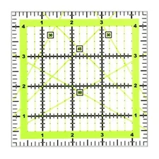 Quilting Ruler 4.5"X4.5" Square Quilting Rulers Fabric Cutting Ruler Acrylic ...