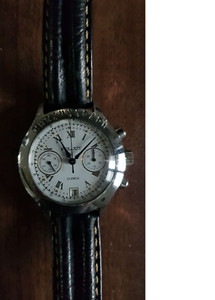 POLJOT Chronograph Uhr gebraucht Offizier UdSSR Chronometer Werk 23 Rubis