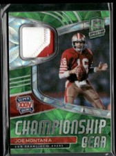2021 Panini Spectra #CG-JM Joe Montana Championship Gear Neon Green #/10